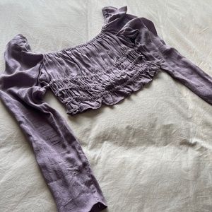 Urban Outfitters Lavender Long sleeve Crop